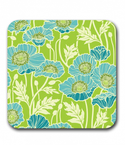 ที่รองแก้ว Pristine poppy MDF Square coaster